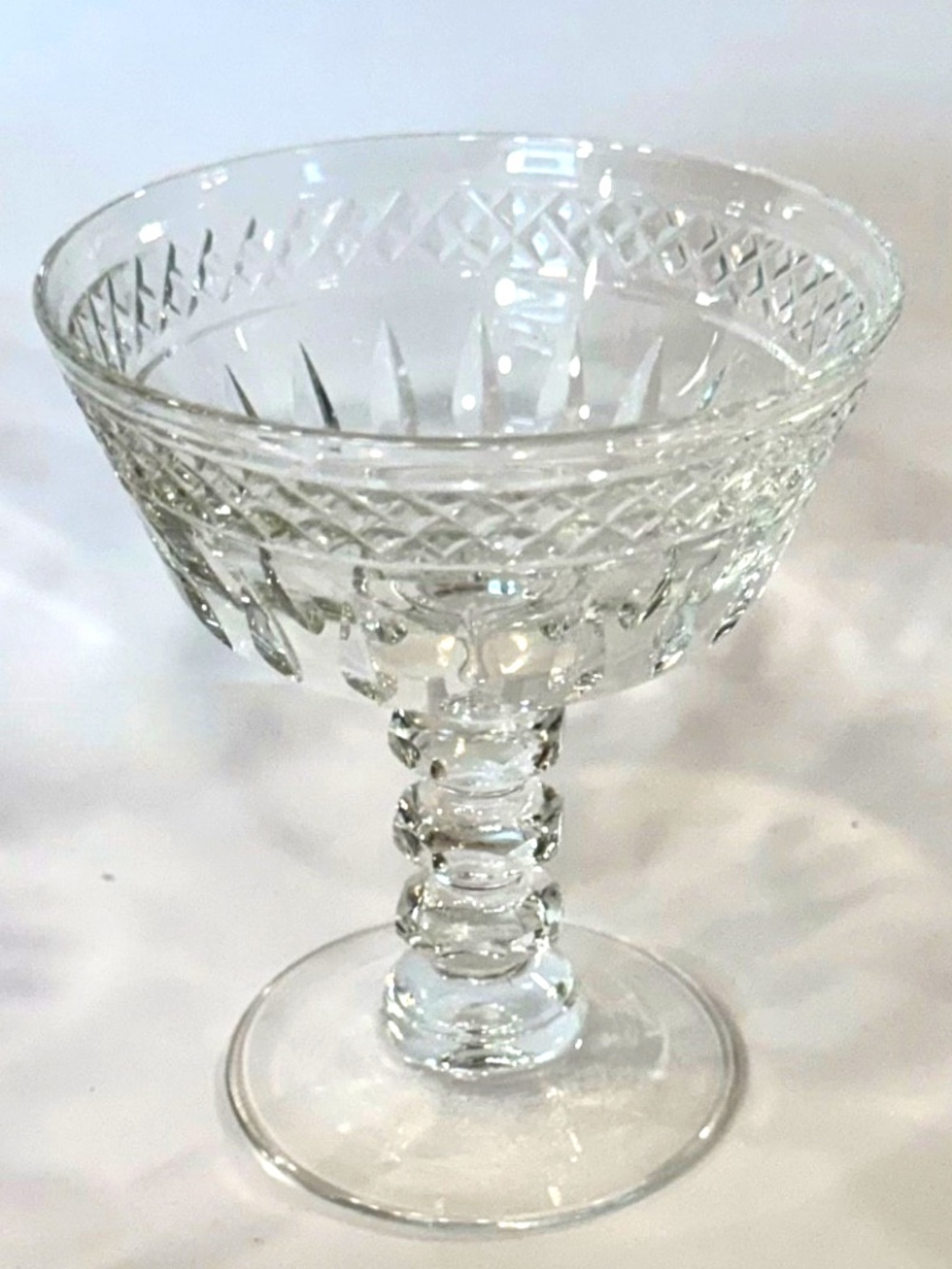Set of 6 Vintage Tiffin-Franciscan Wallingford Champagne-Sherbet Coupe, Pristine